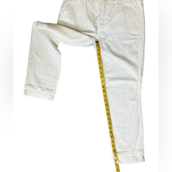 EUC J. Crew White Cotton Chino Pants (E-1) - Picture 5 of 9